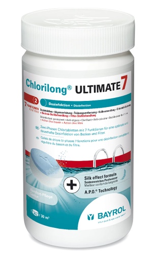 Chlorilong Ultimate7 - 7 in 1 multifunctionele chloor tabletten - 1,2kg - Bayrol