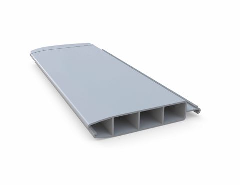 Aquadeck solar lamellendek van PVC grijs