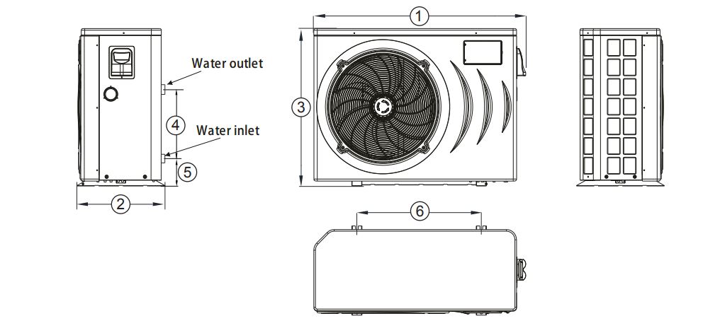 Warmtepomp Dura Pro Inverter 17kW tot 60 m³ - vanaf -15°C