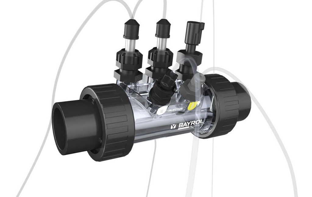 Easy connector voor doseer techniek | aanboorzadel houder | vervangingsondereel automatic SALT AS | Bayrol