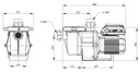 Pentair zwembadpomp Whisperflo met variabele snelheid VS2 - tot 2,2kW