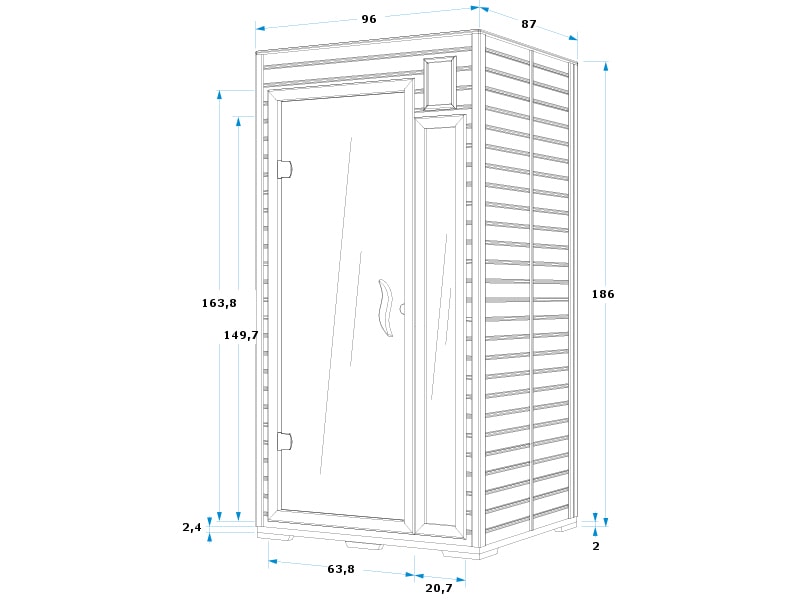 Infrarood sauna Mariana - 1 persoons