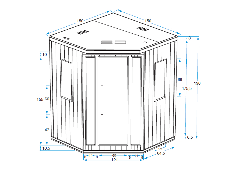 Infrarood sauna Salome - 3 tot 4 personen