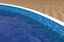 Staalwand zwembad Azuro ovaal opzet &amp; inbouw - liner zwembad