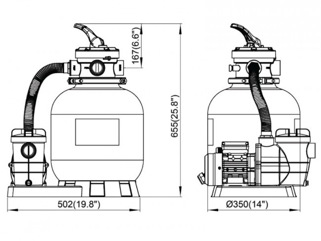 Zandfilter systeem 300L - intex