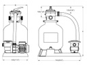 Zandfilter systeem 400L