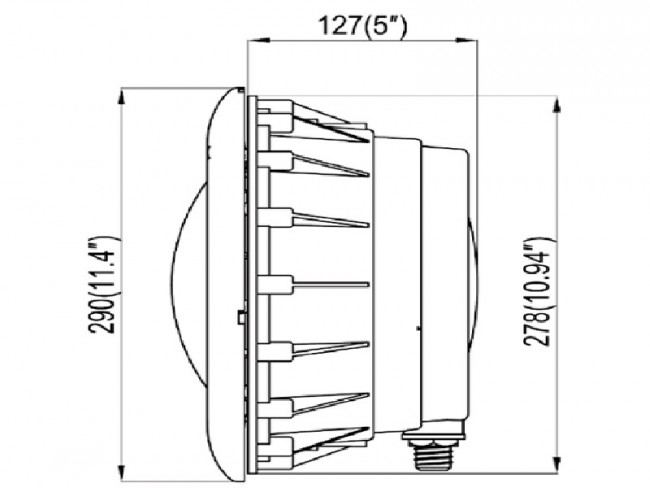 LED lamp 'wit' voor PVC bad