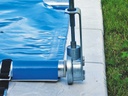 Oprolinstallatie winterafdekzeil - winterafdekking - veiligheidsafdekking - safety cover - stavenafdekking