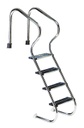 Zwembadtrap/zwembadladder RVS comfort (beton)