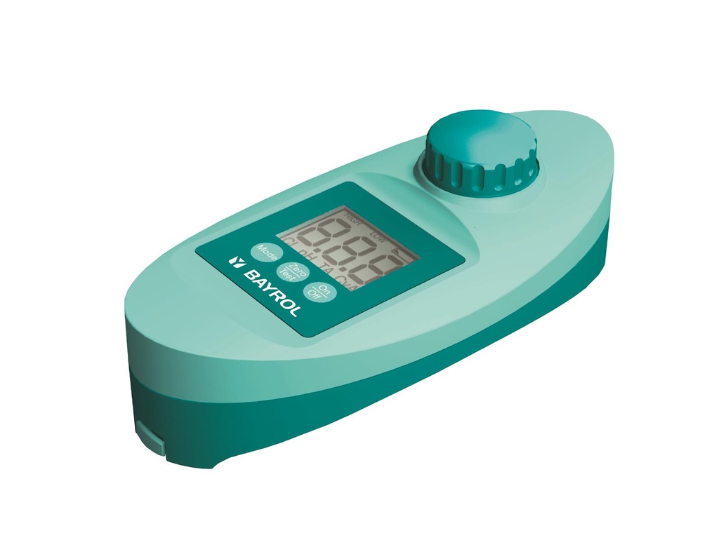 Bayrol elektronische zwembad tester - vrij chloor, totaal chloor, pH, Alkaniteit en cyanuurzuur (stabilisator) - zwembadwater testkit