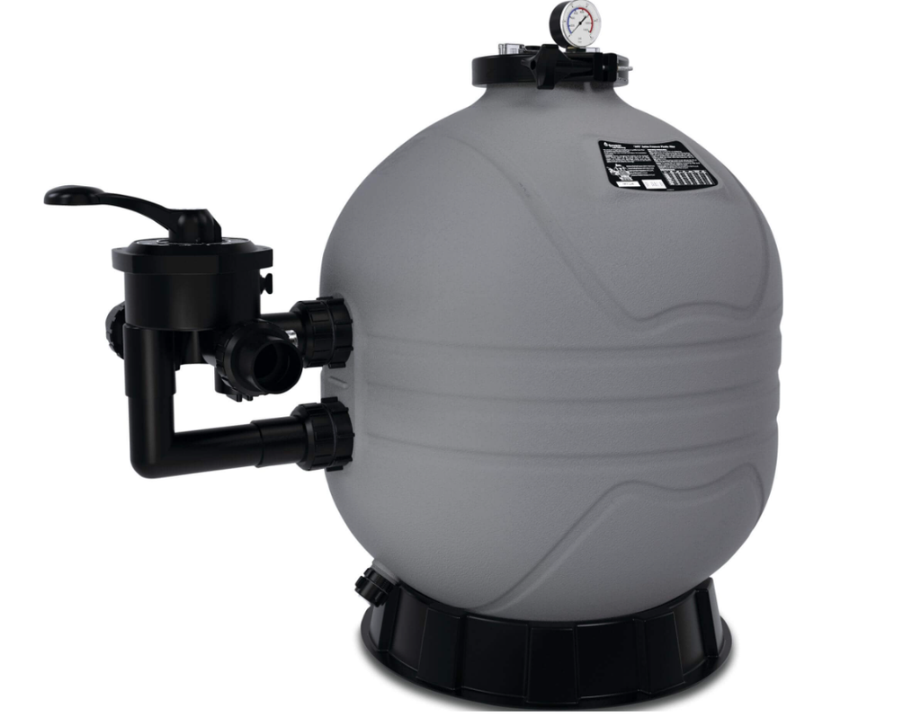 Flotide zandfiltervat tot 52m3 - HDPE incl. sidemount filterkop 1,5"x50mm - grijs