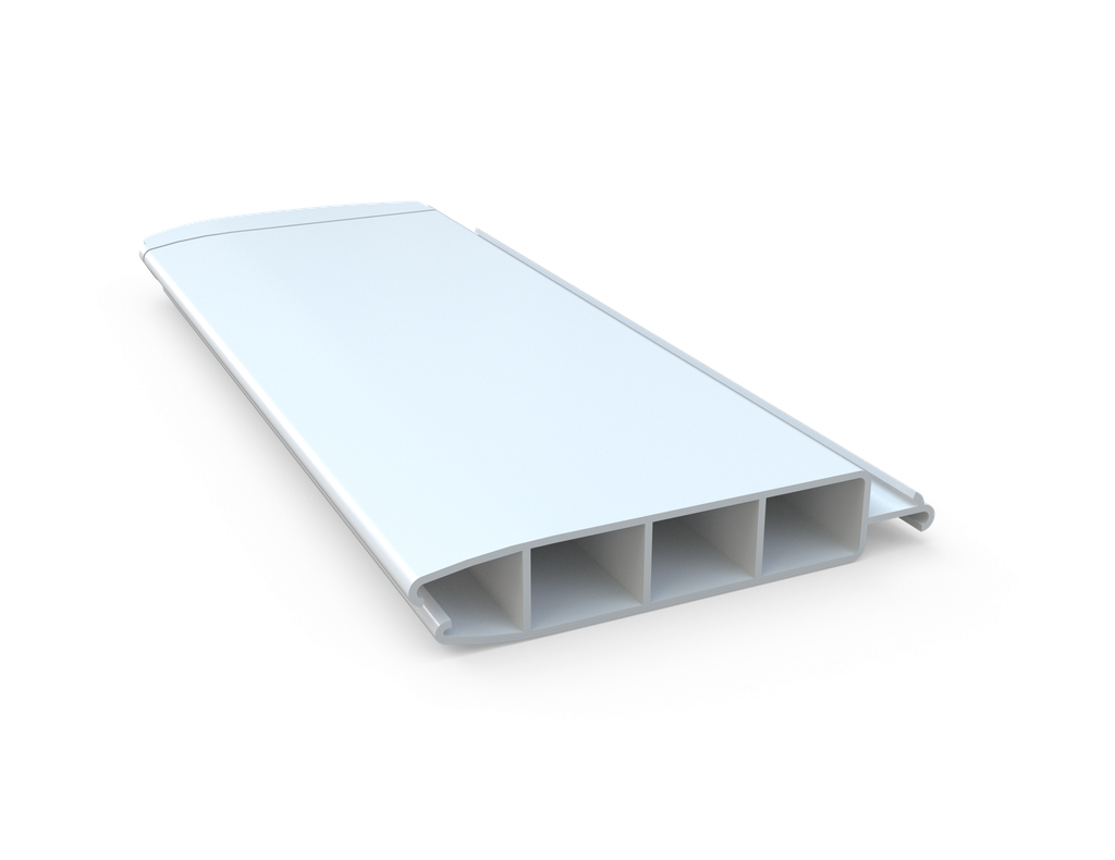 Aquadeck - PVC ''wit'' lamellenafdekking per strekkende meter