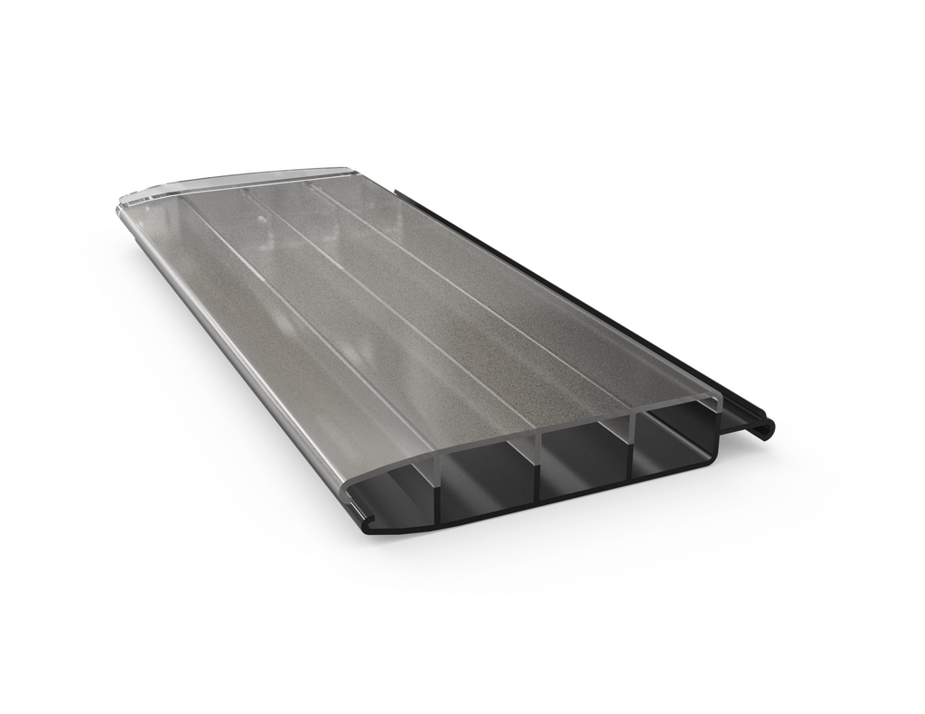 Aquadeck - Polycarbonaat ''Platinum'' lamellenafdekking per strekkende meter