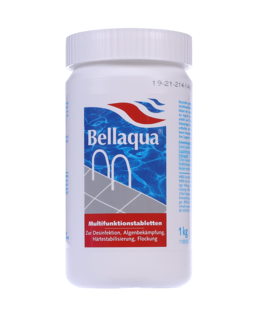 4 in 1 chloortabletten - multifunctionele chloor tabletten - 1 kg - Bellaqua