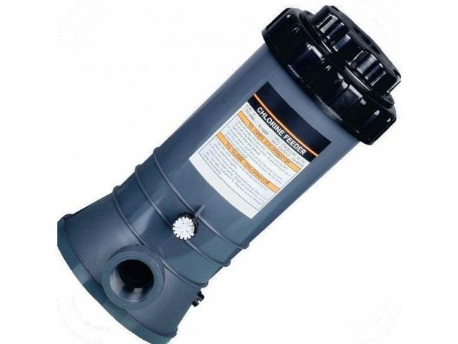 Automatische inline chloordispenser - groot - inclusief 2x slangtules 1,5" x 38/32mm