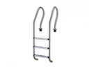 Zwembadtrap/zwembadladder RVS 304 gebogen (beton)