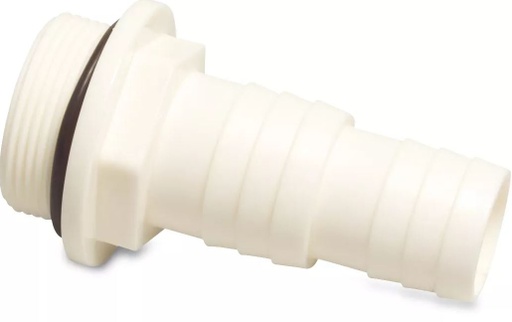 32/38  mm slangtule x 1,5" schroef met extra o-ring / o ring