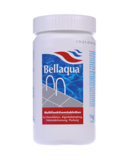 4 in 1 chloortabletten - multifunctionele chloor tabletten - 1 kg - Bellaqua
