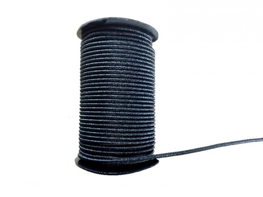 8 mm elastiek zwart - per meter