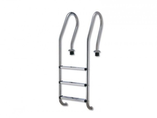 Zwembadtrap/zwembadladder RVS 304 gebogen (beton)