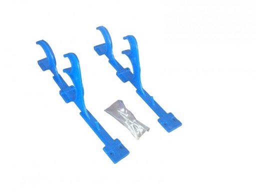 [20301036] Muurhouder telescoopstang plastic - set van 2 stuks inclusief schroeven