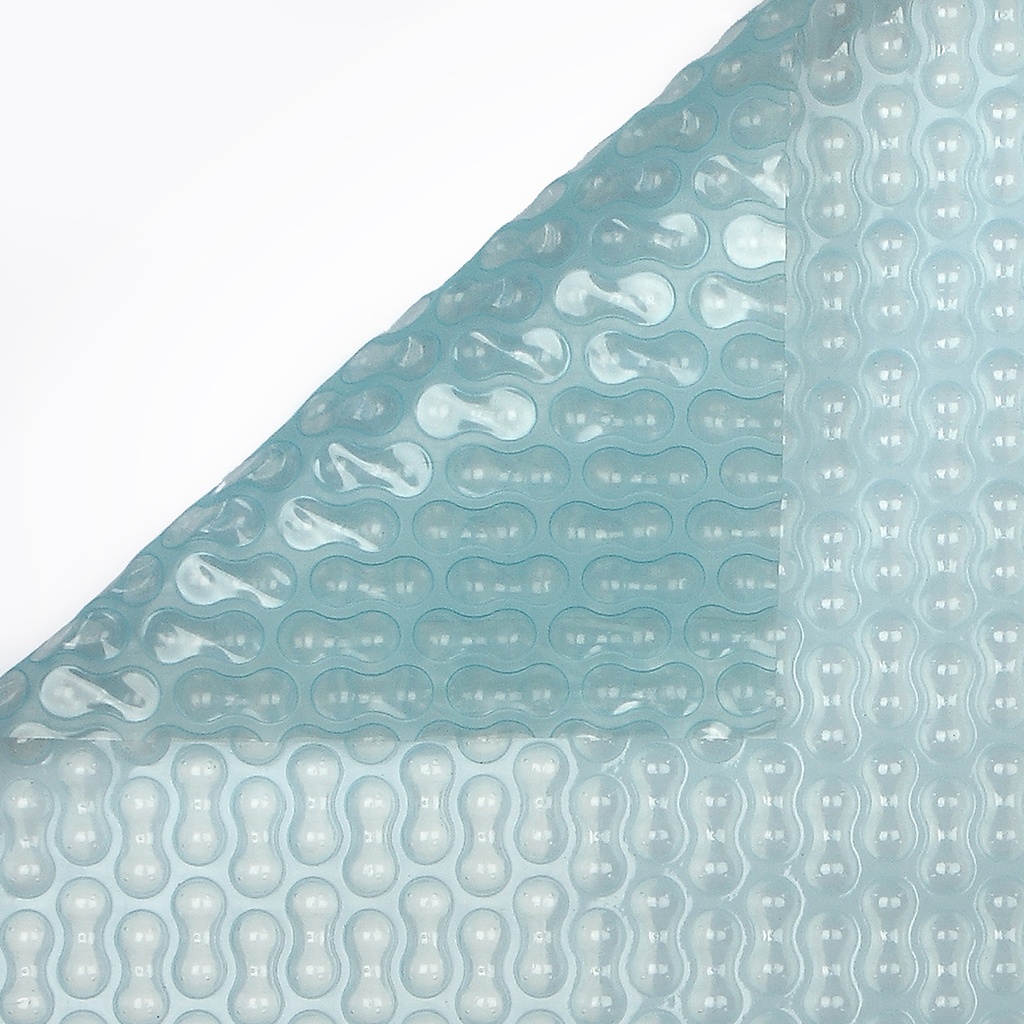 GeoBubble SolGuard lichtblauw doorschijnend op maat - solar folie - zwembadafdekking  - 500μm