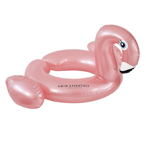 Flamingo rosé gouden zwemband opblaasbaar - zwemring - 95 cm