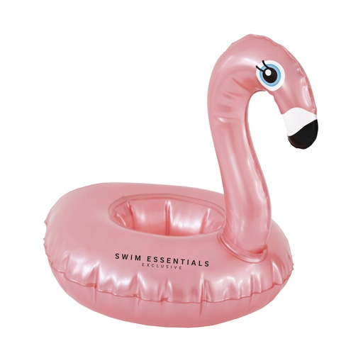 [002787] Opblaasbare bekerhouder Rosé gouden flamingo 18 cm