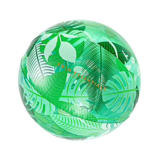[002793] Opblaasbare strandbal tropisch transparant - ⌀51 cm