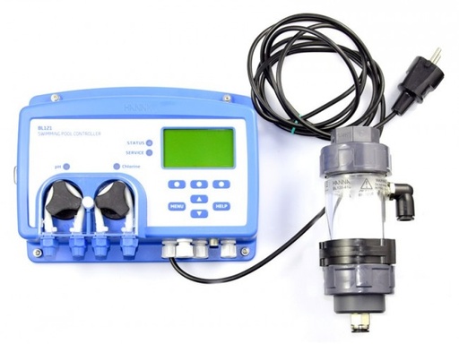 Doseersysteem Hanna pH &amp; Chloor | automatische chloor dispenser - BL122-20 met cloud functionaliteit
