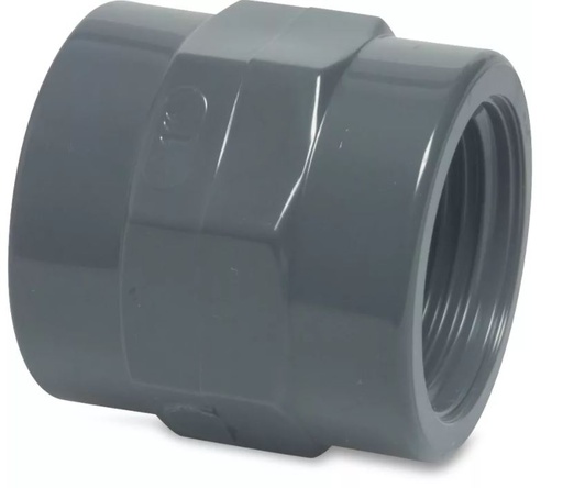 [006717] PVC Sok 63 mm x 2" binnendraad