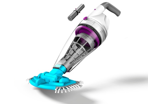 [006729] Interline draadloze Pool &amp;  Spa schoonmaak borstel - bodemzuiger op accu met zij borstels