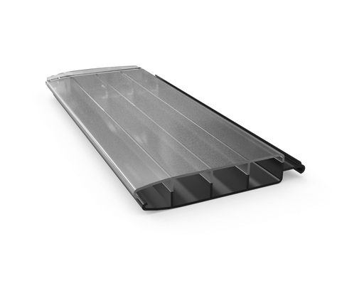 Aquadeck - Polycarbonaat ''Metallic'' lamellenafdekking per strekkende meter