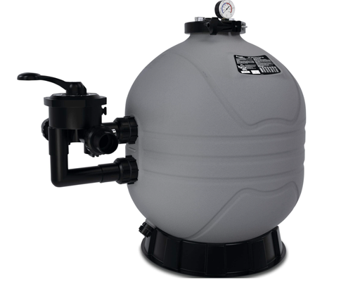 [015594] Flotide zandfiltervat tot 52m3 - HDPE incl. sidemount filterkop 1,5"x50mm - grijs